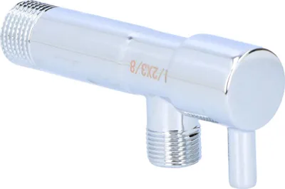 Produktbild von Eckventil mit Keramikkopf 1/2"x3/8"", Metallgriff