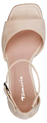 Produktbild von Tamaris Damen Sandalette mit Fesselriemen und Karree Spitze 1-28318-46, Größe:37 EU, Farbe:Rosa