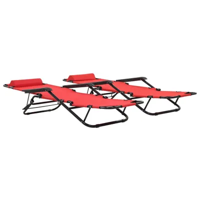 Zdjęcie produktu dla VidaXL 44344, Lounge, Poliester, Czerwony, 110 kg, 610 mm, 1380 mm