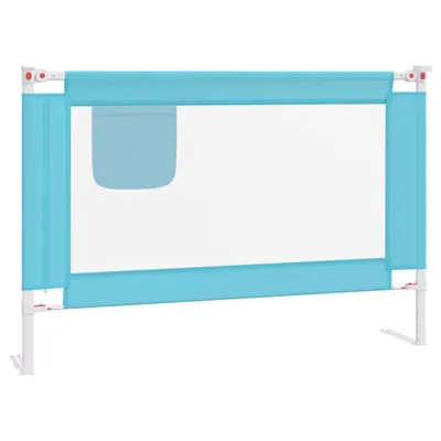 Obrázek produktu pro Dětská zábrana k postýlce modrá 100 x 25 cm textil