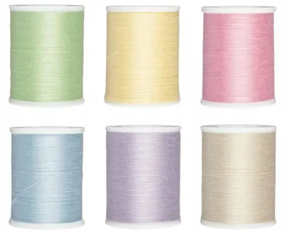 Produktbild von Crelando Nähgarn Polyester Bunt 6 Stück Pastell