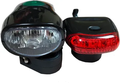 Obrázok produktu pre Sada LED svetiel na bicykel, vrátane predného a zadného svetla, univerzálna, vhodná pre všetky typy bicyklov
