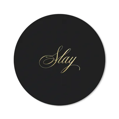 Produktbild von MuchoWow® Mauspad Mousepad Zitate - Macht - Gold - Schwarz 30x30 cm - Mousepads - Maus Mat - Pad - Mausunterlage - Tischunterlage - Schreibtischmatten