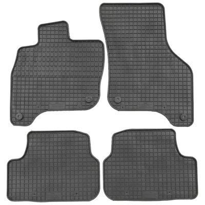 Produktbild von für VW e-Golf ab 07/2014 Passform Fußmatten PETEX Gummimatten 4-teilig schwarz Allwettermatten Gummifußmatten