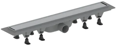 Immagine prodotto di Canale a pavimento FLIDO con griglia in acciaio inox per piastrelle, L-710, DN50