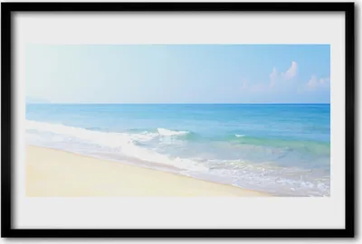 Produktbild von Bild 60x40 MDF-Rahmen Wandkunst Strand Meer Landschaft