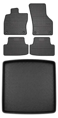 Obrázok produktu pre Gumové autokoberce SolidPRO + vaňa kufra pre: Volkswagen Golf VII 2012- kombi 5 ks