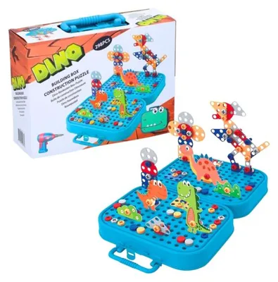 Produktbild von Dino-Baukasten im Koffer 298-teilig