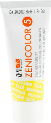 Imagen del producto de Zenicolor, colorante para jabón, 30 gramos, color amarillo