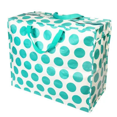 Produktbild von Aufbewahrungstasche Türkis on Cream Rex London XXL Tasche 55x48cm Riesentasche  Spotlight