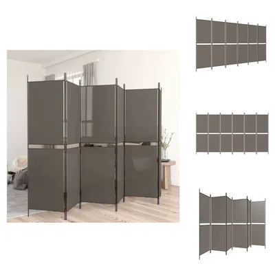 Obrázok produktu pre vidaXL 6-dielny paraván antracit 300x200 cm látka - deliaca stena