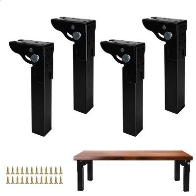 Produktbild von Solidchoice – Set mit 4 verstellbaren, klappbaren Tischbeinen