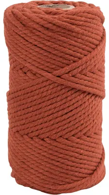 Produktbild von Creativ Company Makramee Kordel 4 mm 55 m Orange Baumwolle