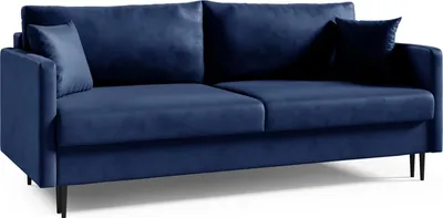 Zdjęcie produktu dla LIKMA Rozkładana Kanapa Mara Granatowa 209x93x92 cm z Funkcją Spania, Pojemnikiem na Pościel, Sofa w Tkaninie Fresh 11