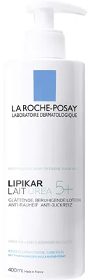 Produktbild von La Roche-Posay Lipikar Lait Urea 5+ glättende, beruhigende Lotion Anti-Rauheit und Anti-Juckreiz, 400 ml Lotion