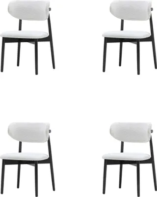 Immagine prodotto di Sedie per la sala da pranzo Set di sedie bianco-nero Poltrone di design