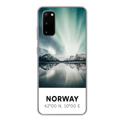 Produktbild von MuchoWow® Handyhülle Schutzhülle Hülle für Samsung Galaxy S20 Norwegen - Nordlichter - See Silikon Softcase Handy Hülle - Bild
