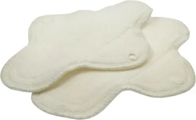 Image de Ensemble de 3 protège-slips en peluche imperméable à l'épreuve de l'eau en forme de fleur bio taille 30x5cm
