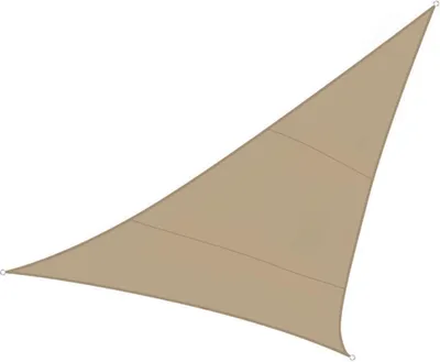 Produktbild von WASSERDURCHLÄSSIGES SONNENSEGEL - DREIECKIG - 5 x 5 x 5 m - FARBE: CHAMPAGNE