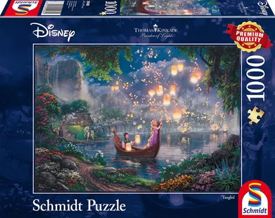 Produktbild von 1000 Teile Schmidt Spiele Puzzle Thomas Kinkade Disney Rapunzel 59480