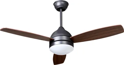 Produktbild von BELIANI Deckenventilator Dunkelbraun Sperrholz Holzoptik mit LED Beleuchtung Fernbedienung Modernes Design Skandinavischer Stil Wohnzimmer