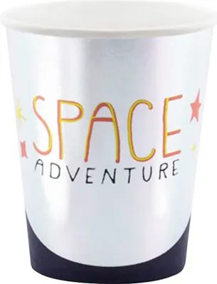 Image de 6 Pappbecher, Space Adventure, 200 ml | Weltall