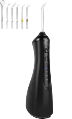 Produktbild von Drahtlose Waterflosser – Wiederaufladbare Munddusche mit 6 Jet Tips – 3 Modi – Zahnfleisch- und Zahnreiniger