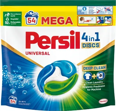 Produktbild von Persil Discs Regular Uniwersalne kapsułki do prania 4w1, 54 sztuki