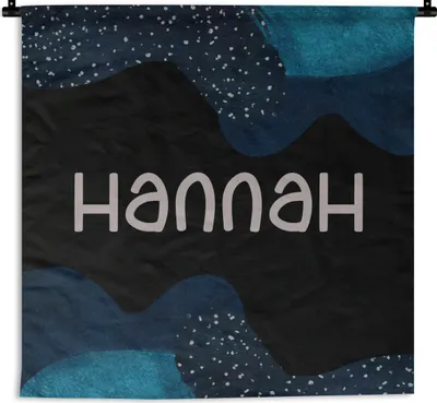 Produktbild von MuchoWow® Wandteppich Wandbehang Hannah - Pastell - Mädchen 150x150 cm Tapisserie Dekoration Wandtuch - Wohnaccessoires - Modernes