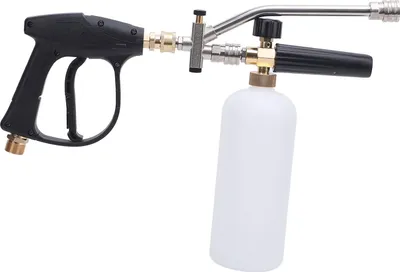 Produktbild von Schaumsprühgerät, 4000 PSI, 1 l Fassungsvermögen, mit 2 Anschlussschnittstellen, 1/4-Zoll-Düse, Hochdruckreiniger-Kanonen-Set für Motorräder, Autos, Dächer, Einfahrten