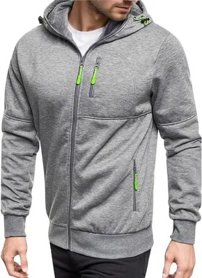 Obrázok produktu pre Pánsky Slim Fit Cardigan s mikinou na zips s kapucňou Neformálne Ľahká bunda s kapucňou Neformálne mikina Zimná bunda Kabát