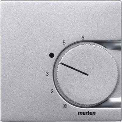 Image de Merten plaque centrale alu pour thermostat d'ambiance 536260