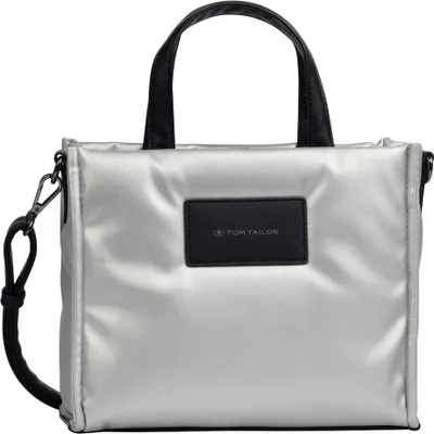 Image de Tom Tailor Shopper Patti, sac fourre-tout zippé S, argent, Silber