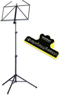 Produktbild von K-M Notenständer Schwarz 10065 mit Notenklammer