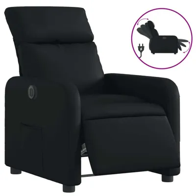 Produktbild von vidaXL Relaxsessel Elektrisch Schwarz Kunstleder