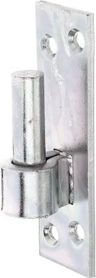 Produktbild von Alberts Kloben auf Platte | Süddeutsche Form mit DI oder DII-Haken | galvanisch verzinkt, dickschichtpassiviert | Dornmaß Ø13 mm | Platte 110 x 36 mm | 3er Set