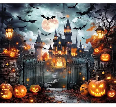 Immagine prodotto di Solidchoice - Sfondo fotografico a tema Halloween, dimensioni 1,5 x 2 metri, ideale per decorazioni di feste