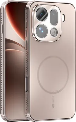 Image de Coque magnétique pour Oppo Find X9 Pro, coque mate PC+TPU avec protection des lentilles, coque résistante aux chocs avec dissipation thermique Or