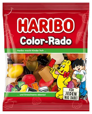 Obrázek produktu pro Haribo Colour Rado Classic mezi směsmi Haribo 175g