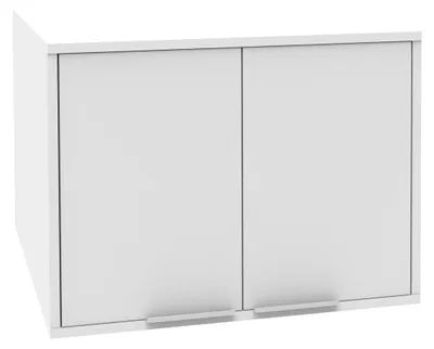 Produktbild von Fackelmann Aufsatzschrank 65 x 48 x 65 cm  Praktischer Schrank für den Hauswirtschaftsraum, Weiß, viel Stauraum für Waschmittel und Co.