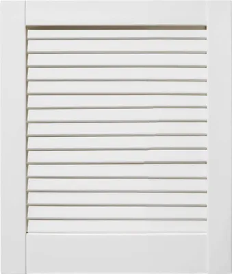 Produktbild von ben+camilla.com geschlossene Lamellentür 46,2x39,4cm weiß PREMIUM LACKIERT Massivholz Kiefer