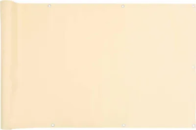 Image de vidaXL Pare-vue balcon Crème 300x120 cm PVC