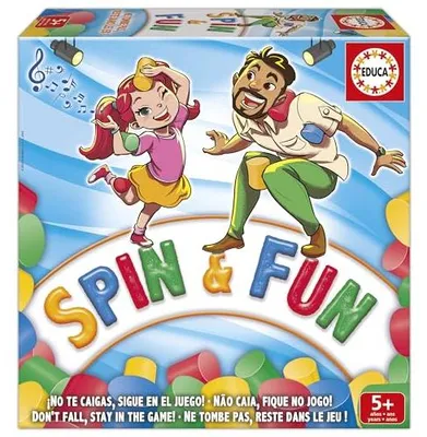 Obrázek produktu pro Desková hra Educa Spin & Fun, vícebarevná Pro děti, vícebarevná, univerzální velikost