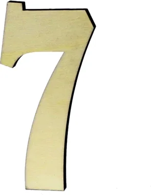 Produktbild von Hausnummer Belwe aus Holz (Variante: 7) Variante: 7