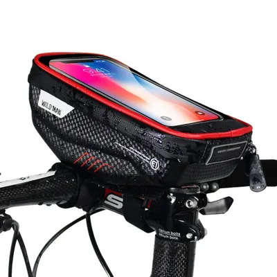 Zdjęcie produktu dla WILDMAN sakwa rowerowa na kierownice, na zamek E1 1L ( 4" - 7" ) czarna