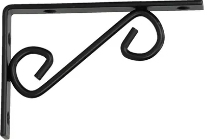 Produktbild von Regalhalter 150x100 mm Regalträger Regalwinkel Wandkonsole Antik Retro schwarz