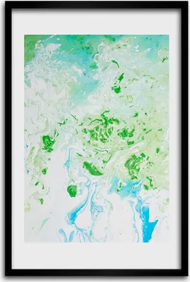 Produktbild von Bild - Bilderrahmen - 40 cm x 60 cm - MDF - Rahmen - Wandkunst - Abstraktionsflecken