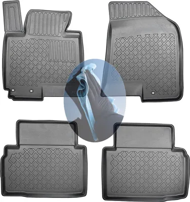 Produktbild von Z518598 TPE-Gummifußmatten kompatibel mit  Hyundai ix35 Comfort  Steilheck Geländewagen SUV 5-türer 2009-2015