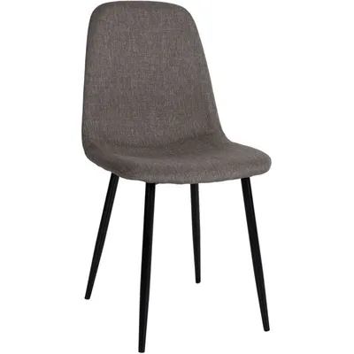 Produktbild von CLP Esszimmerstuhl Napier gepolstert mit Rückenlehne taupe Material Stoff