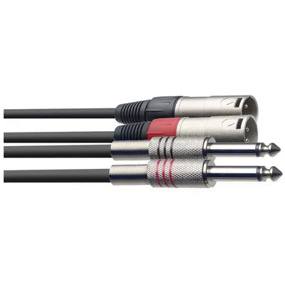 Immagine prodotto di Cavo doppio, XLR/jack (m/m), 3 m
